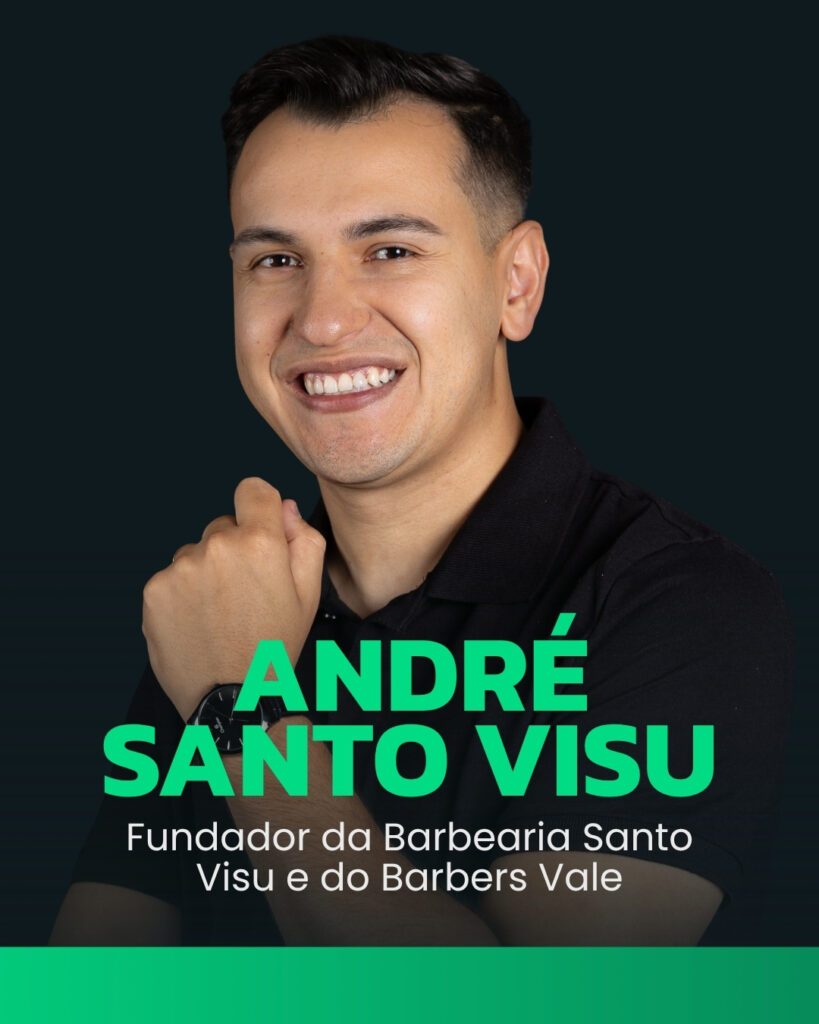 André Santo Visu — Barbearia Santo Visu, idealizador do Barbers Vale